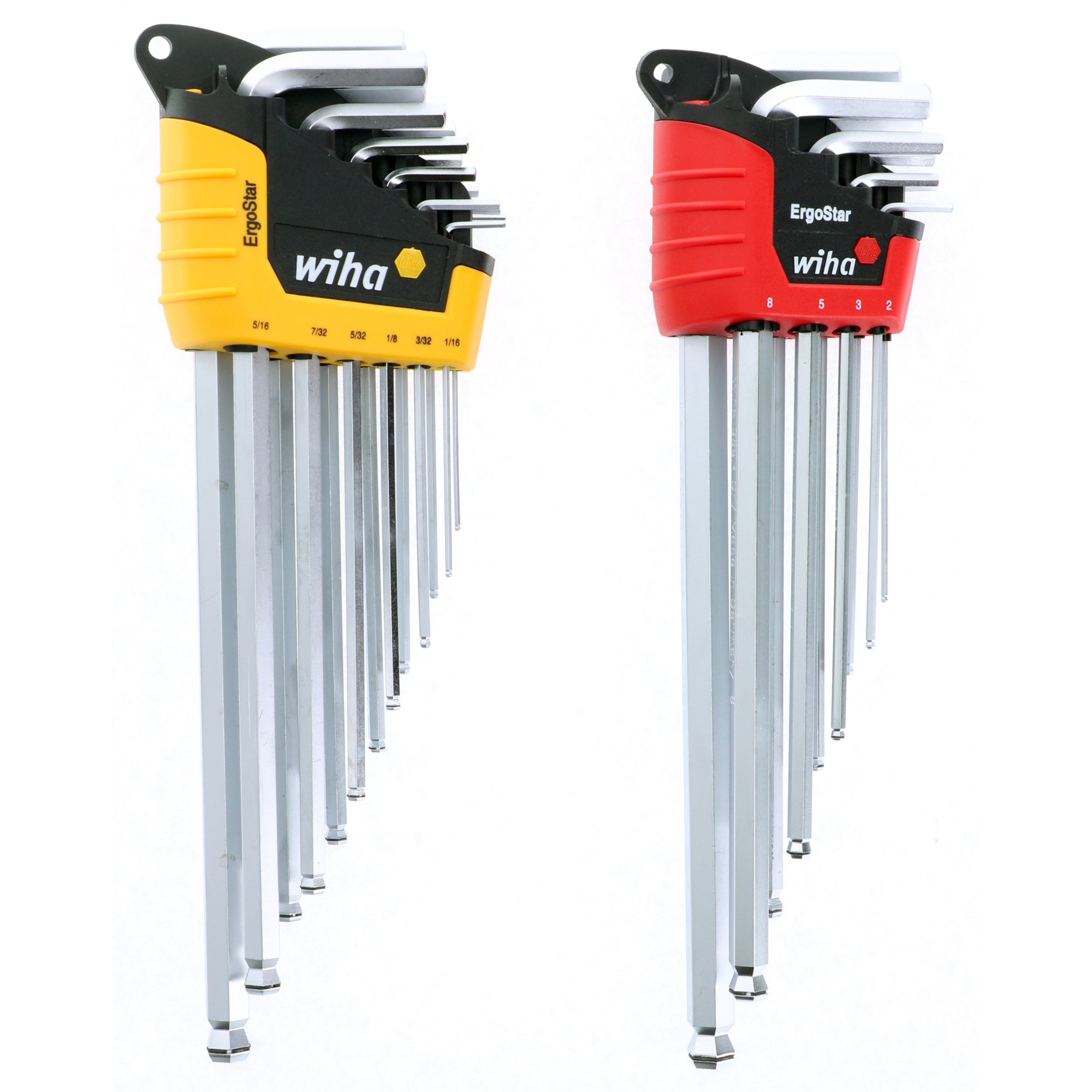 Wiha Tools 22 Piece MagicRing Ball End Hex L-Key Set - Inch, Metric, Model #66992
